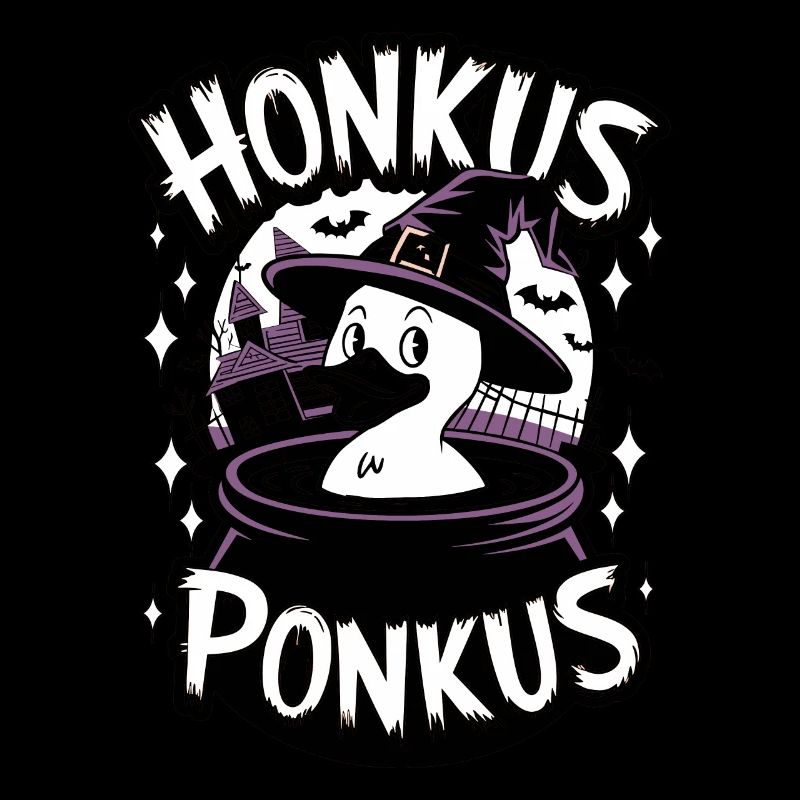 Honkus Ponkus Funny Duck Witch Halloween Magic
