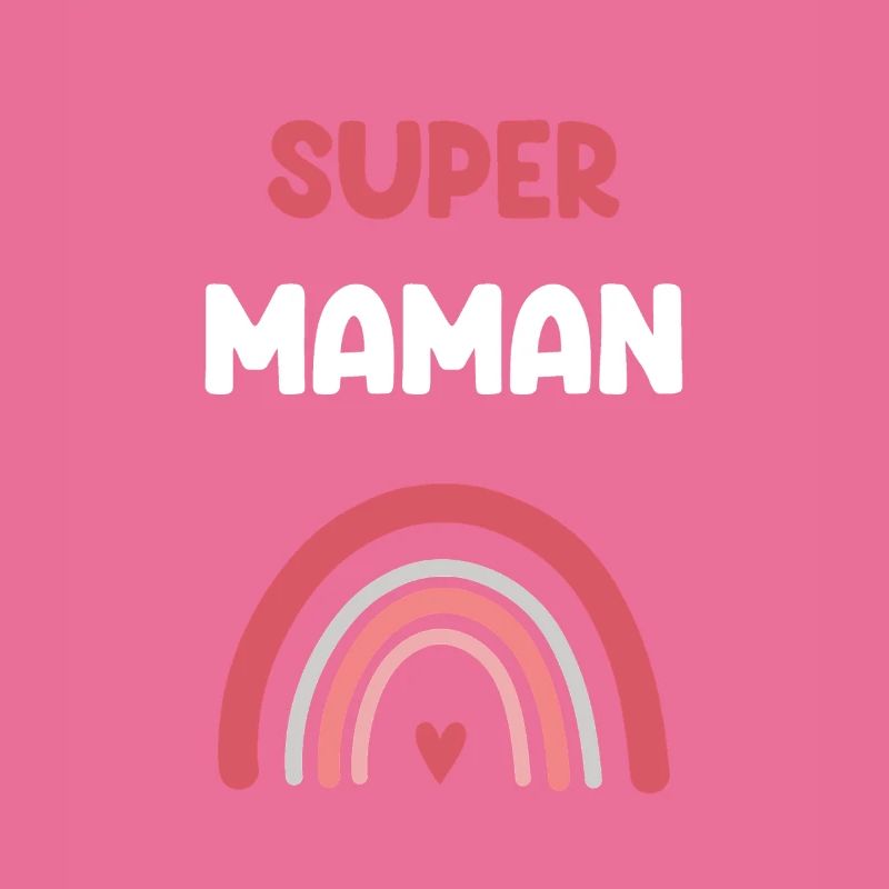 Supermama Regenbogen Mutter Geschenk