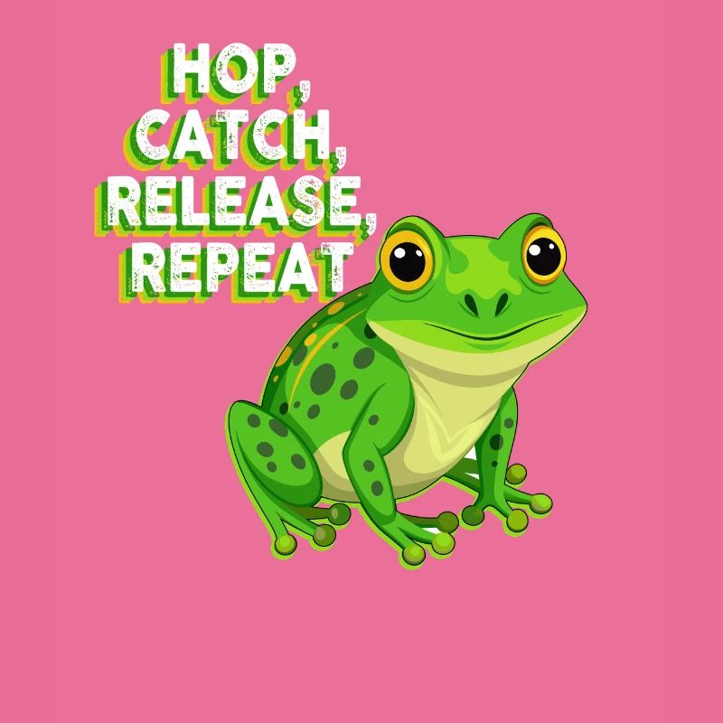 Hop Catch Release Repeat Frog Humor