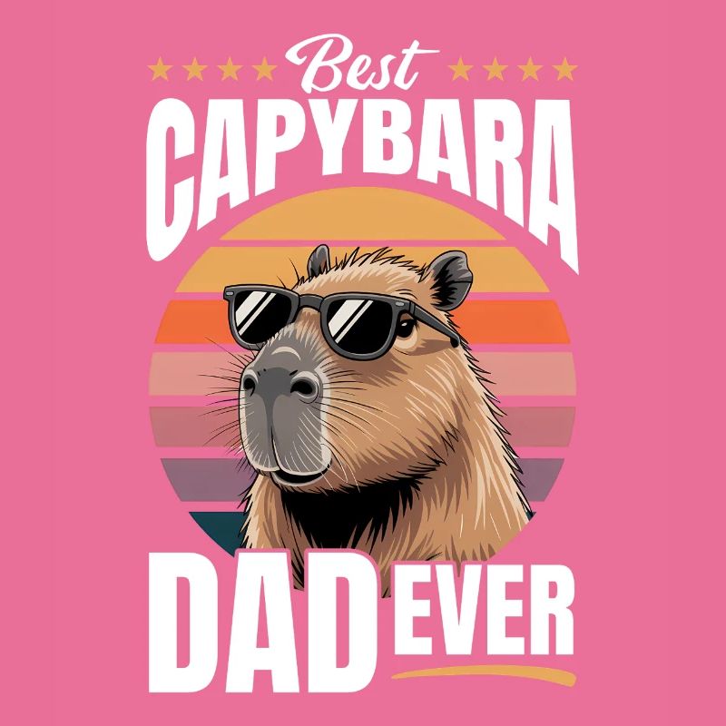 Funny Capybara Dad