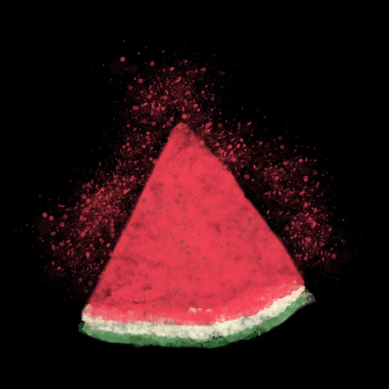 Pastèque, Pastèque, Melon, Aquarelle