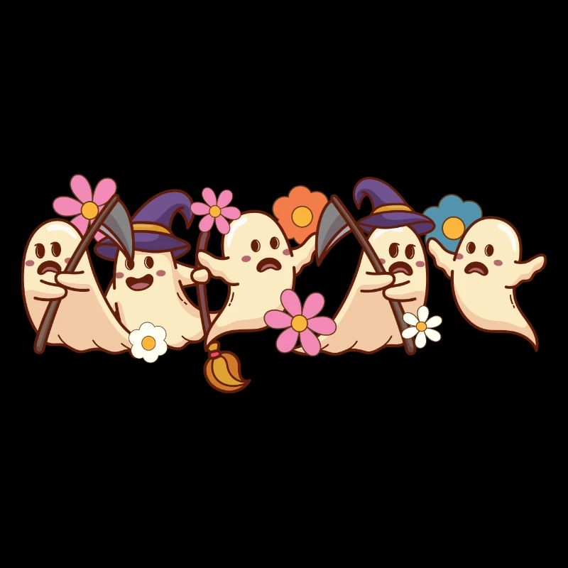 Halloween Spooky Season Boo Ghost Witch Grim