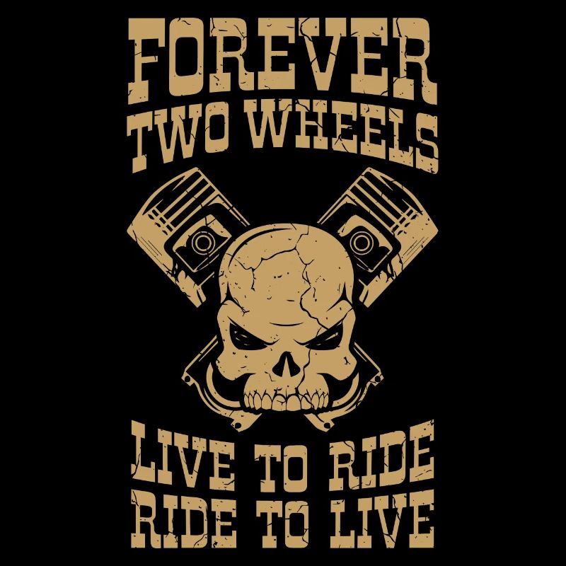 Biker Forever Two Motorcycle Driver Gift