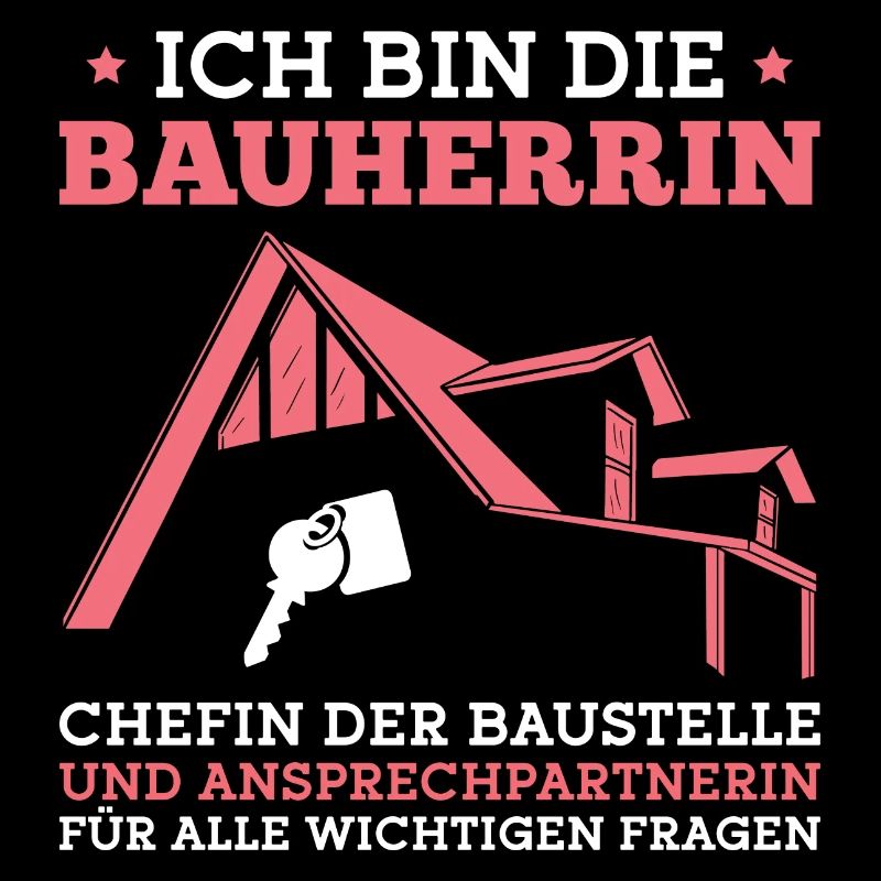 Chefin der Baustelle Hausbau Bauherrin