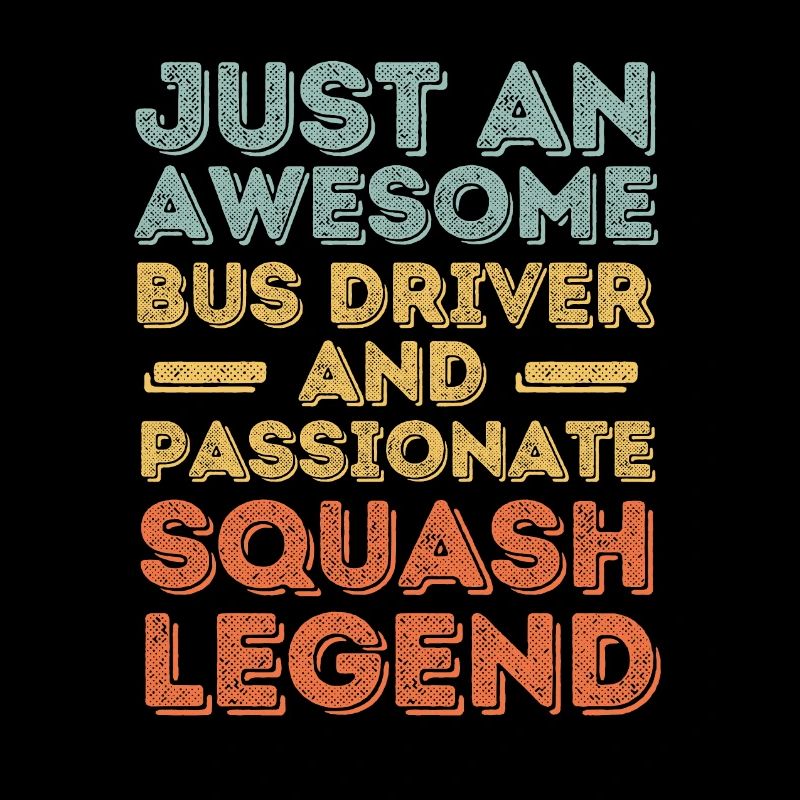 Chauffeur de bus squash rétro