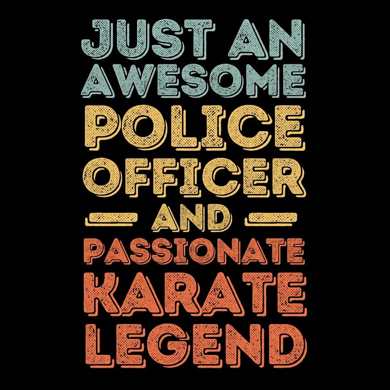 Policeman Karate retro