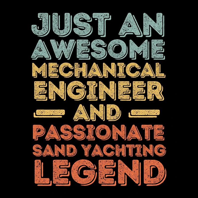 Mechanical engineer sand sailing retro