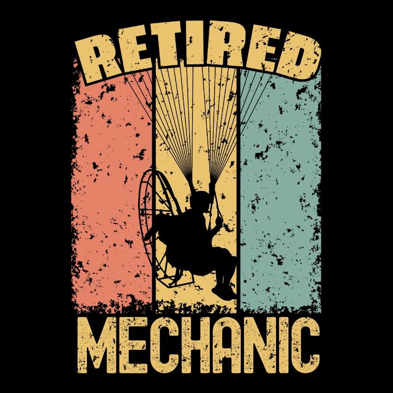 Paramoteur mécanicien à la retraite