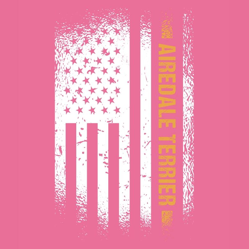 Airedale Terrier Us Flag
