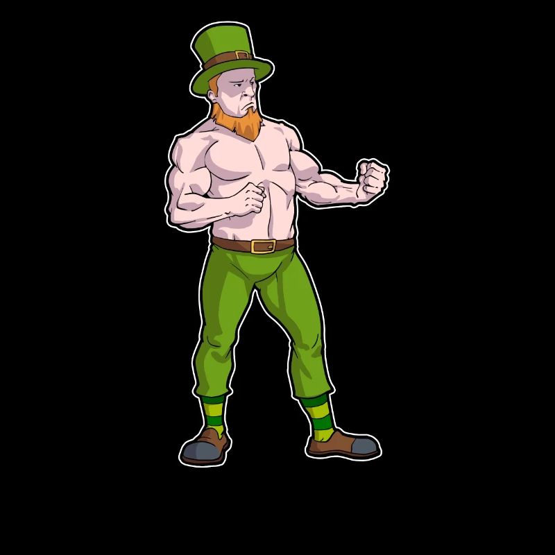 St. Patrick's Day Irish boxer Conor Leprechaun