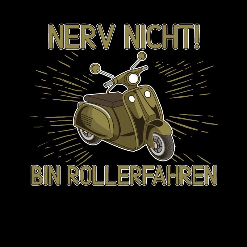 Rollerfahrer Mofafahrer Nerv Nicht Rollerfahren