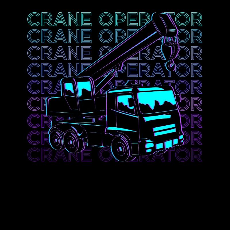 Crane Operator Retro Gift