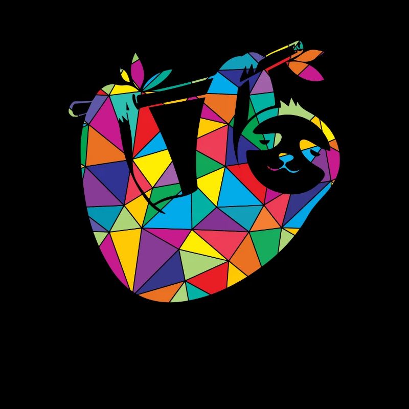 Low Poly Sloth Geometry Poly Paresseux