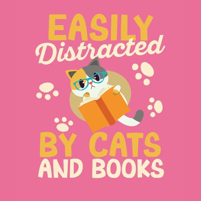 Facilmente distratto da gatti e libri gatto