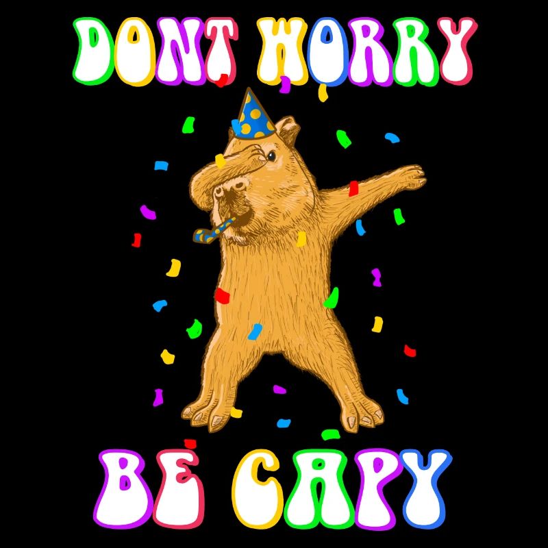 Capybara Birthday don't Worry be Capy