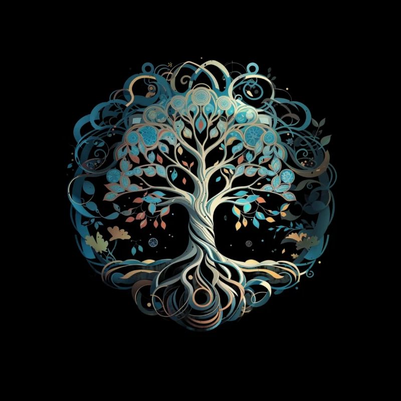 Baum des Lebens Yggdrasil Wikinger Midgard Thor