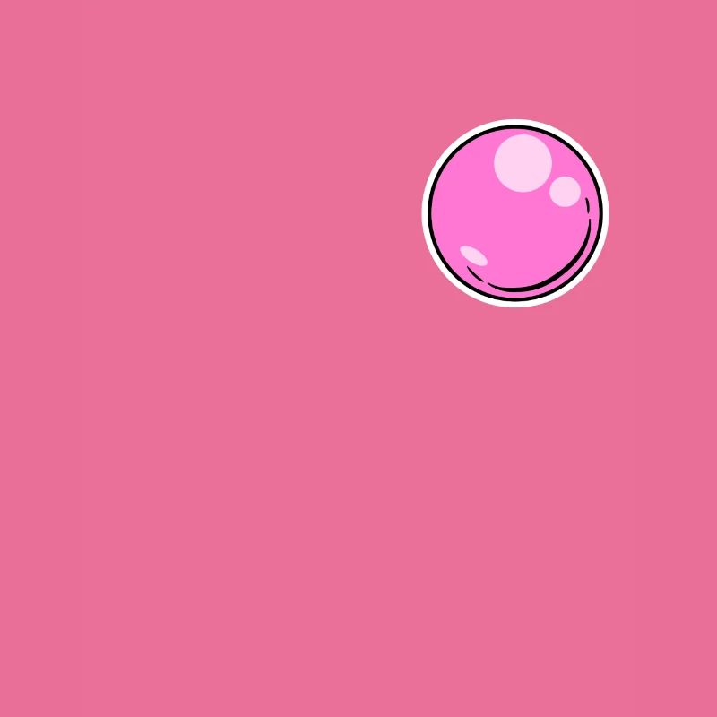 Bubble gum bubble gum bubble rétro style pop art comique