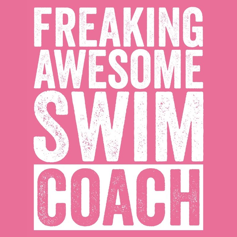 Funny swimming trainer training manager