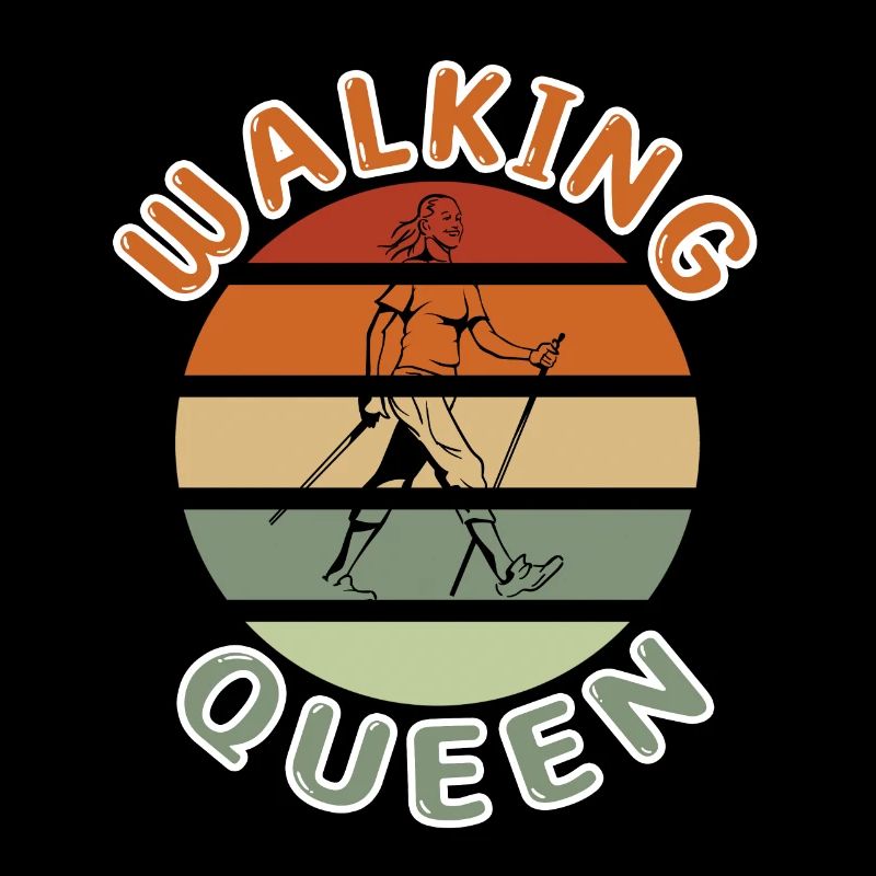 Retro Nordic Walking Queen - Running