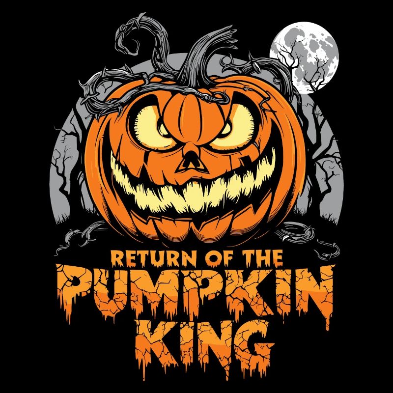 Cool pumpkin head design for Halloween