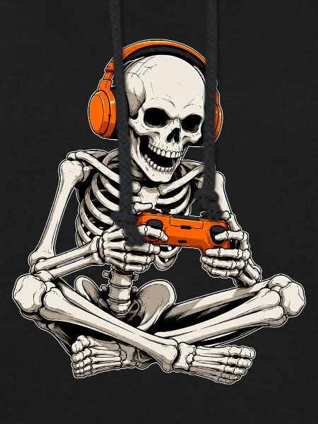 Gaming Skeleton mit Controller