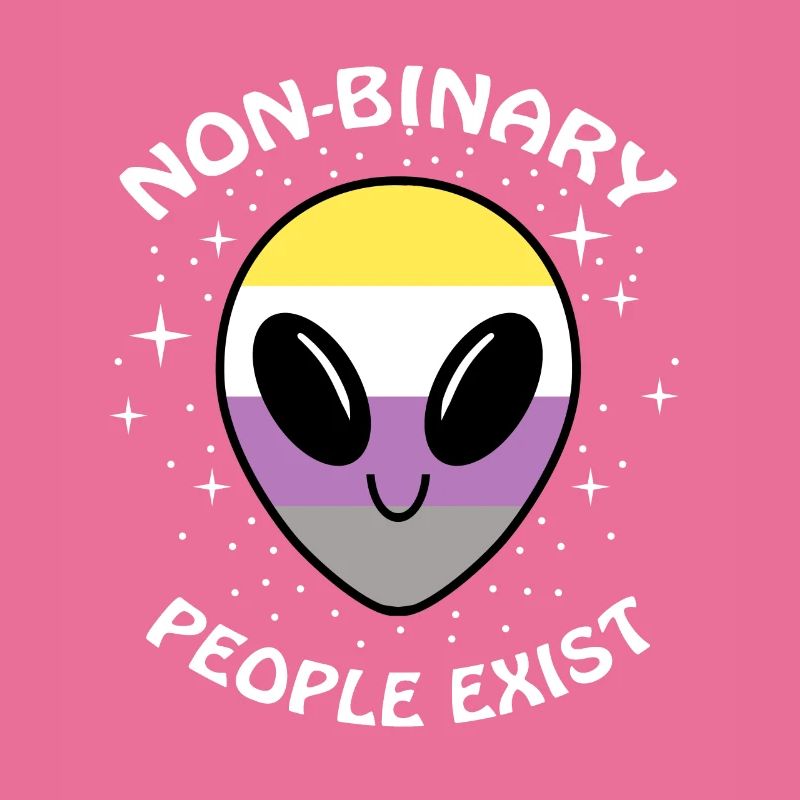 Non-Binary People Exist Nonbinary Pride
