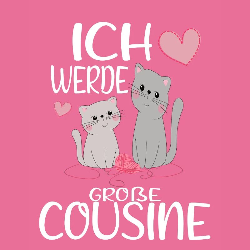 Cousine Ich werde große Cousine Geschenkidee