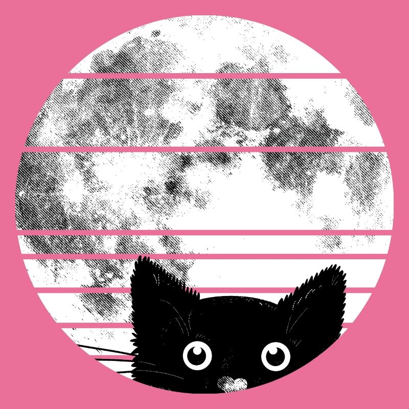 Chat avec lune