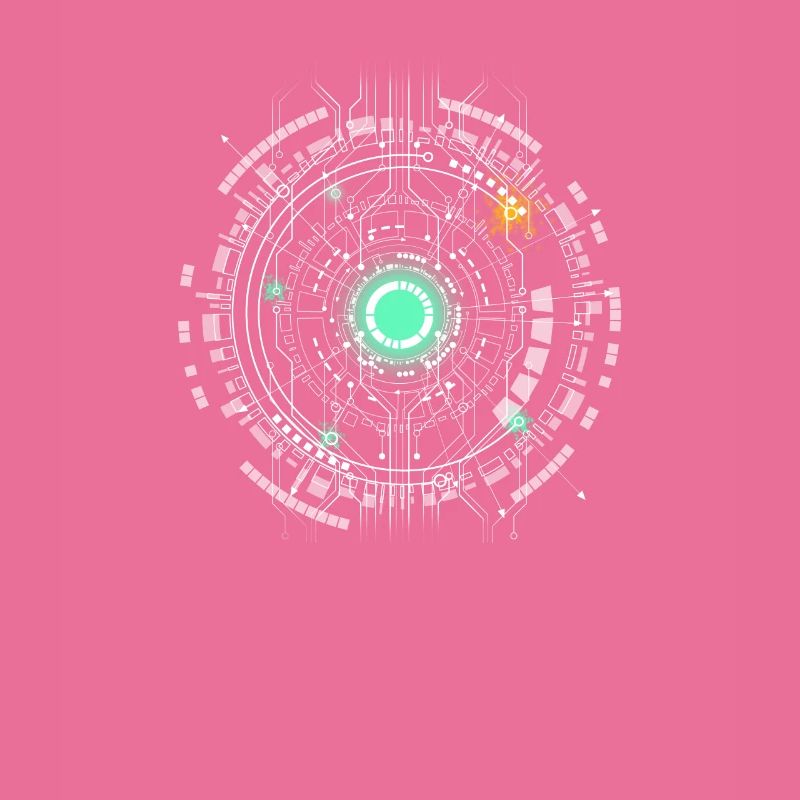 nerd CPU core computer code pc board spaceship