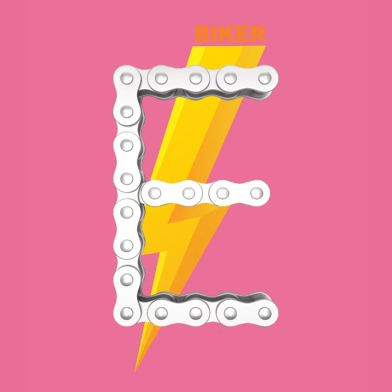 E-Biker Shirt Gift Icon Logo