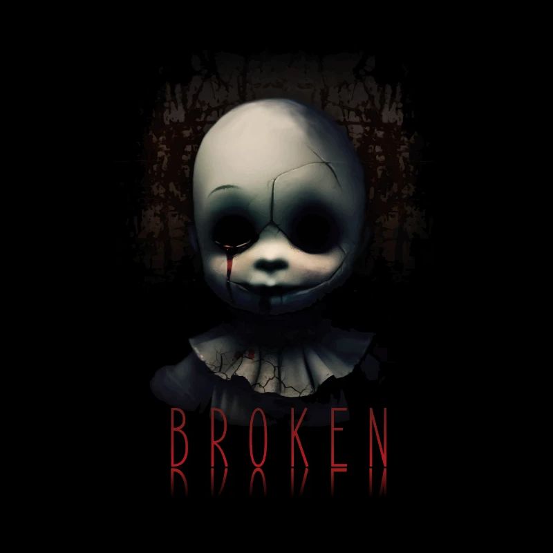 Broken - Poupée avec larme Ténèbres Deuil Gothique