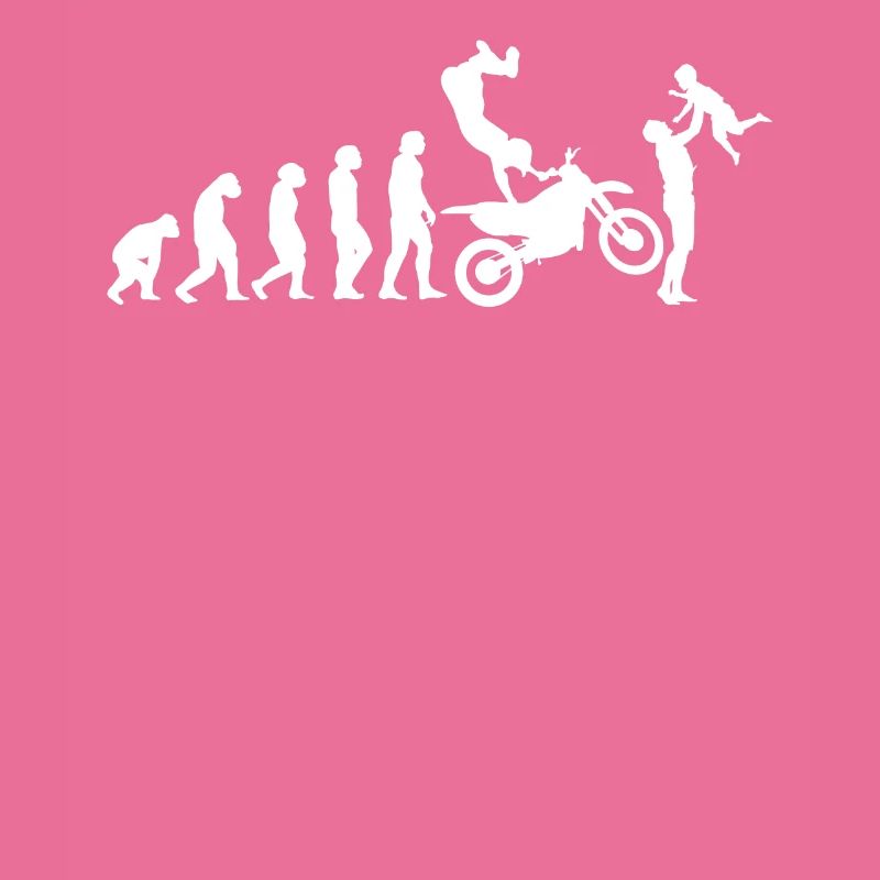 Biker Evolution Papa Motorradfahrer Motorrad Cross