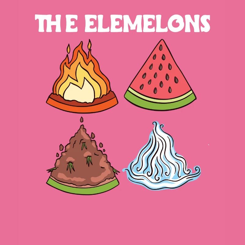Les melons Elemelons dans les quatre éléments