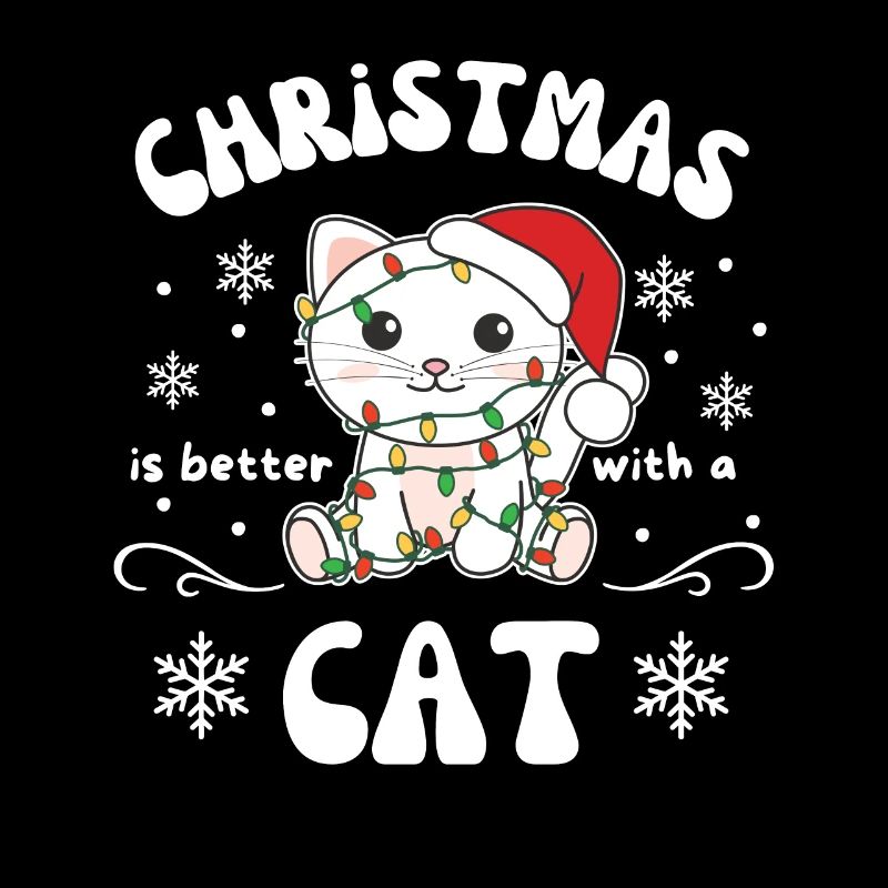 Weihnachten ist besser mit einer Katze