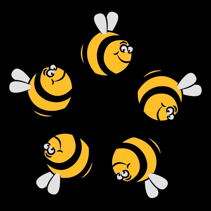 Bee funny thick circular ring