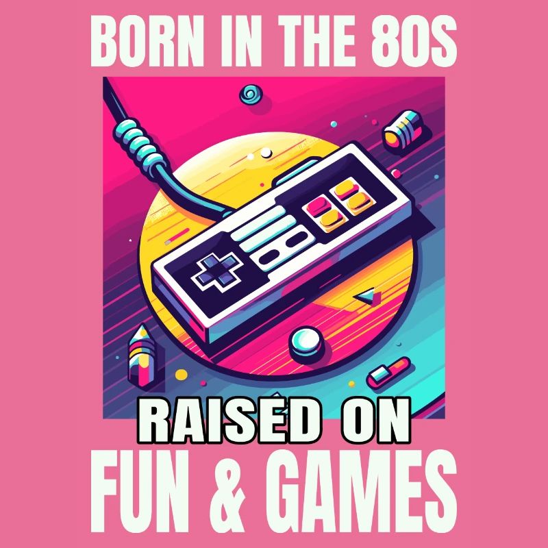 Retro '80s Video Game Controller Art: A Nostalgic