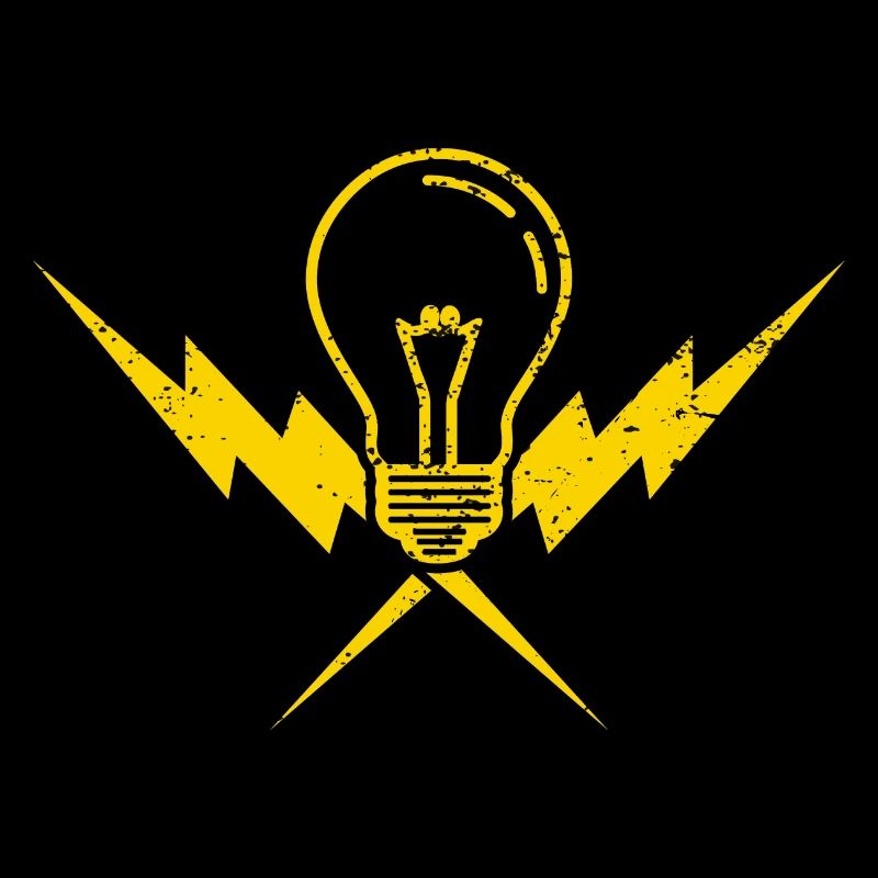Glühbirne Blitz Strom Elektriker