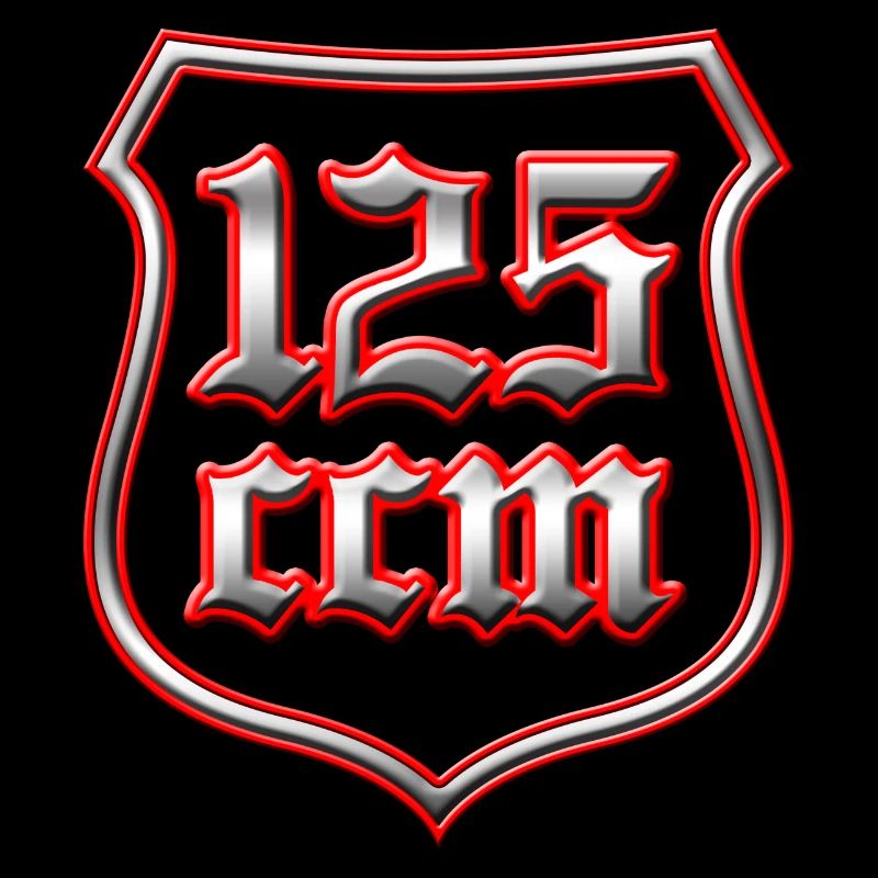 125ccm Wappen harte Kerle und coole Biker