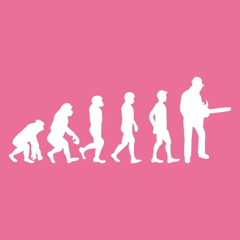 Evolution Holzfäller im Wald