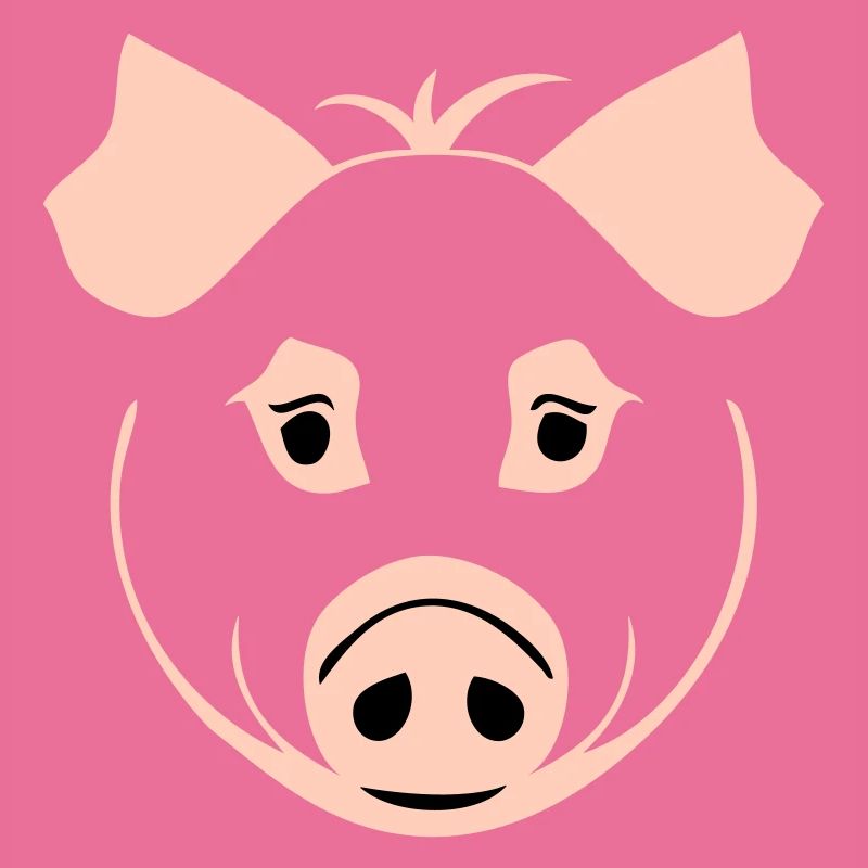 Schwein im Comic Stil