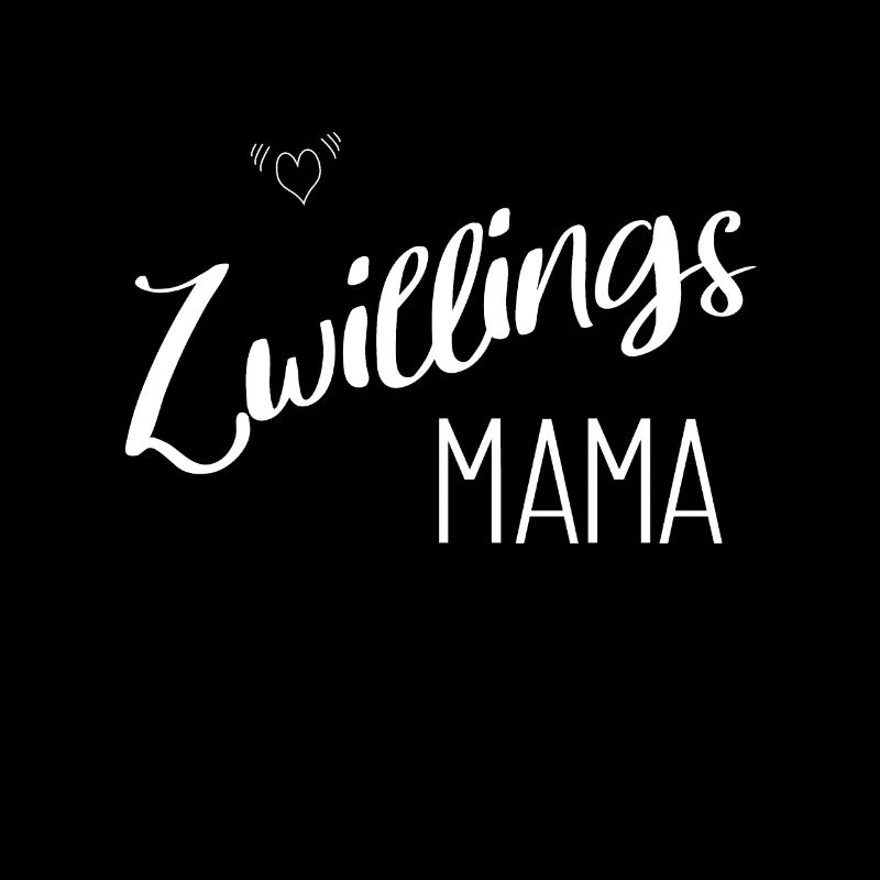 Zwillings Mama mit Herz