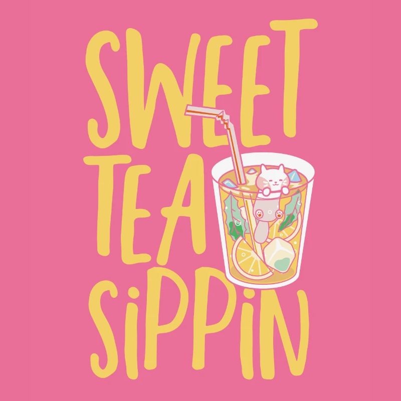 Süßer Tee Sippin Eistee Getränk Eistee