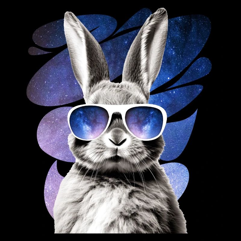 Rabbit Space Glasses Bunny Galaxy Sunglasses Meme