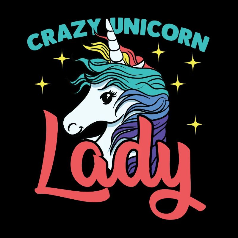 wunderschöne Einhorn Lady mit Sternchen