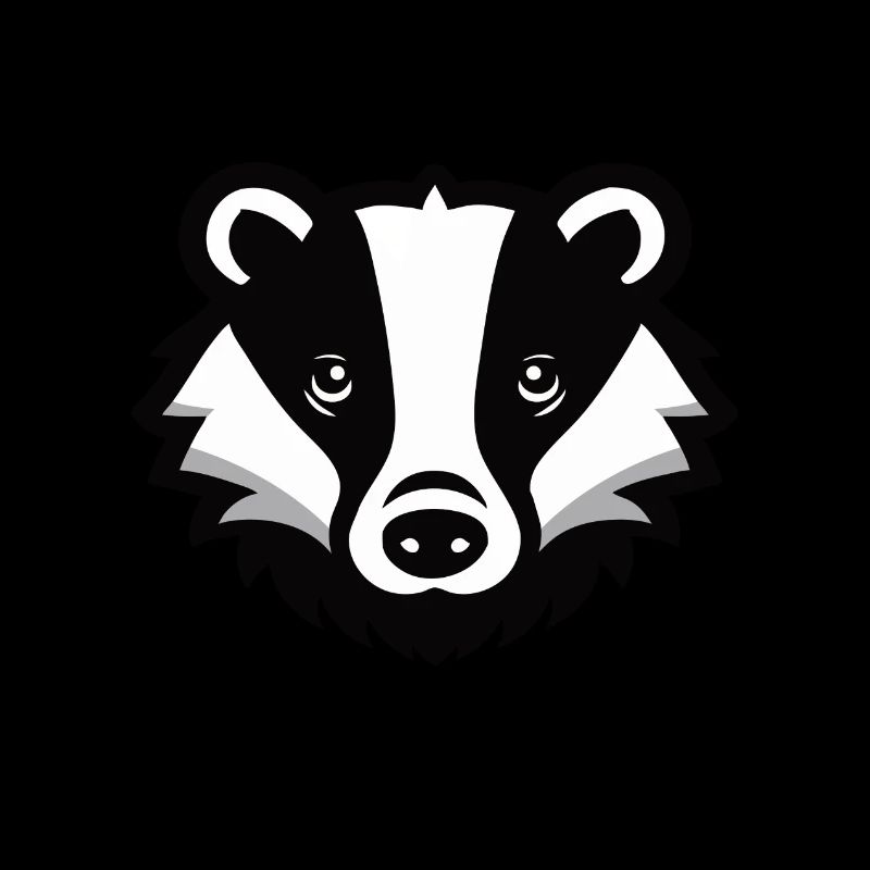 Badger design for the forest animals fan
