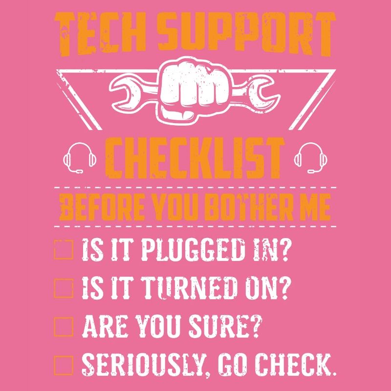 Technology Support Checklist Computer IT Informatics