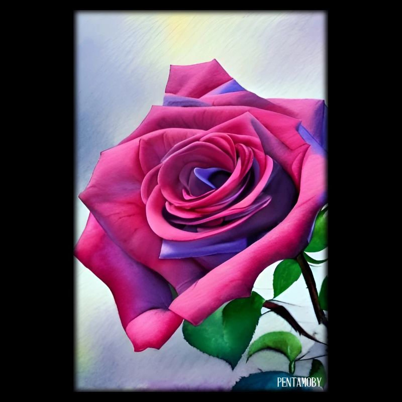 Rose Rose Fleur Spring Meadow Green