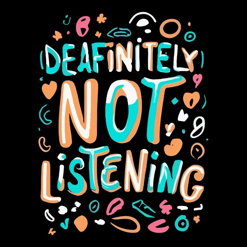 DEAFinitely Not Listening - Deaf Pride