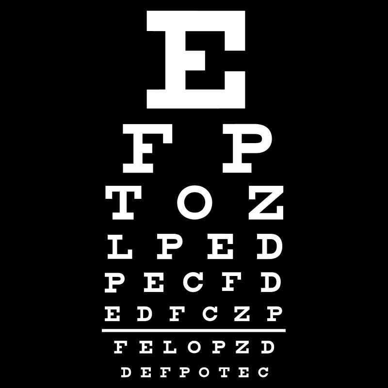 eye chart