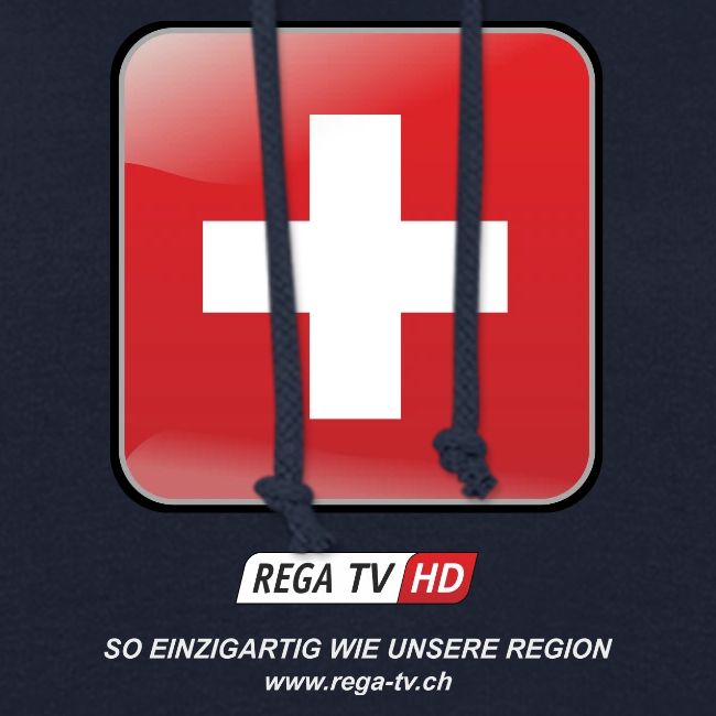 REGA-TV: Switzerland, weisse Schrift